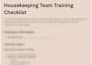 create professional housekeeping sops